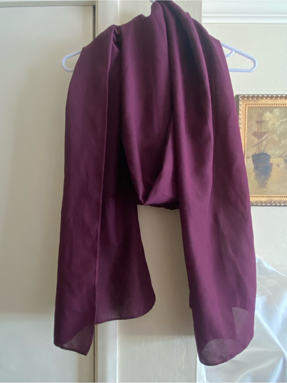 Deep Plum Lightweight Scarf